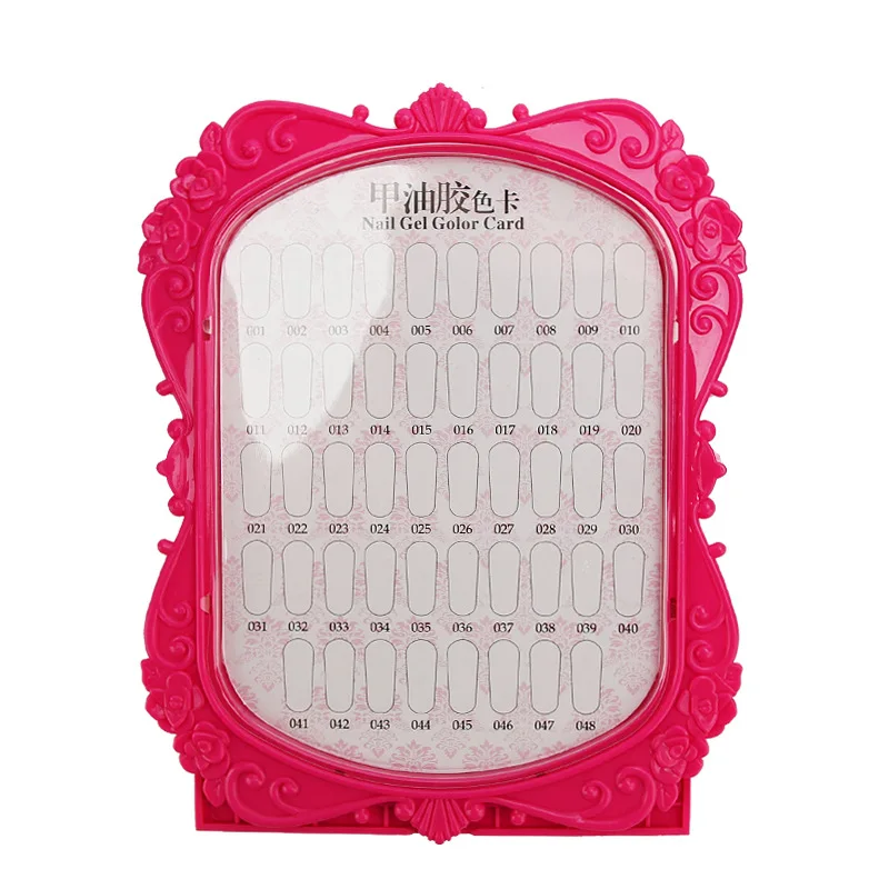 48 цветов s диаграмма дисплей для ногтей Гель-лак книжка цветная карточка салонов