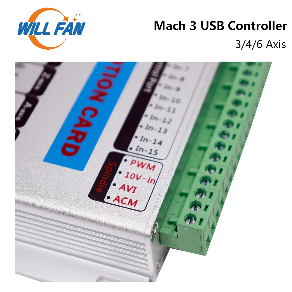 Will Fan XHC Ethernet Mach3 Board 3 4 6 Axis Motion Control Card 2MHz USB Port Support Windows 7 10 For CNC Router Machine | Инструменты