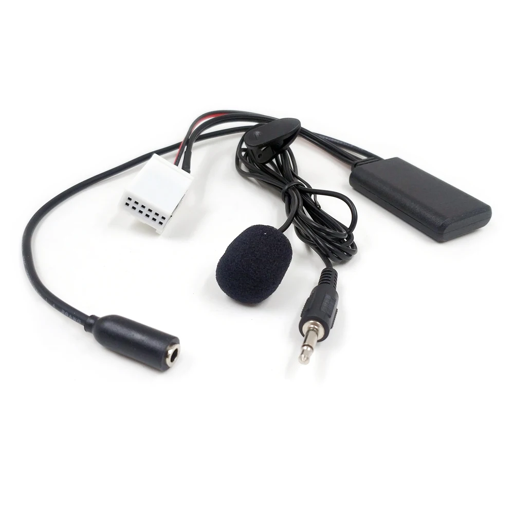 Адаптер для микрофона 12pin Bluetooth аудиовход Aux Audi A3 TT A4 S4 A6 A8 A8L 2007 2014 шесть дисков CD|aux