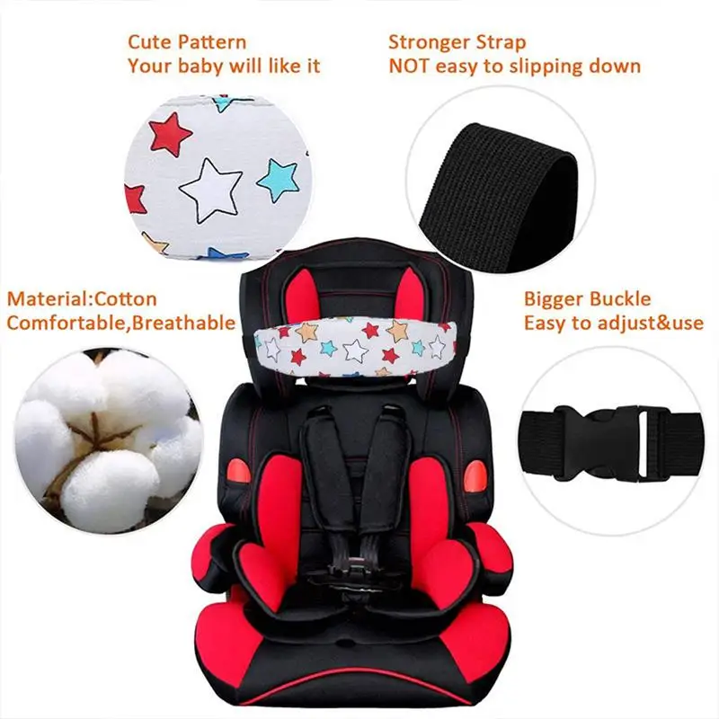 

Children Belt Fastening Belt Adjustable Infant Baby Car Seat Head Support Boy Girl Playpens Sleep Positioner Baby Saftey Pillows