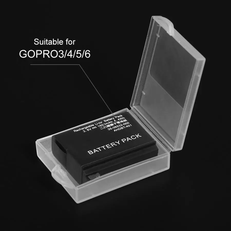 Прозрачный пластиковый влагостойкий держатель для батарей 10 шт. коробка