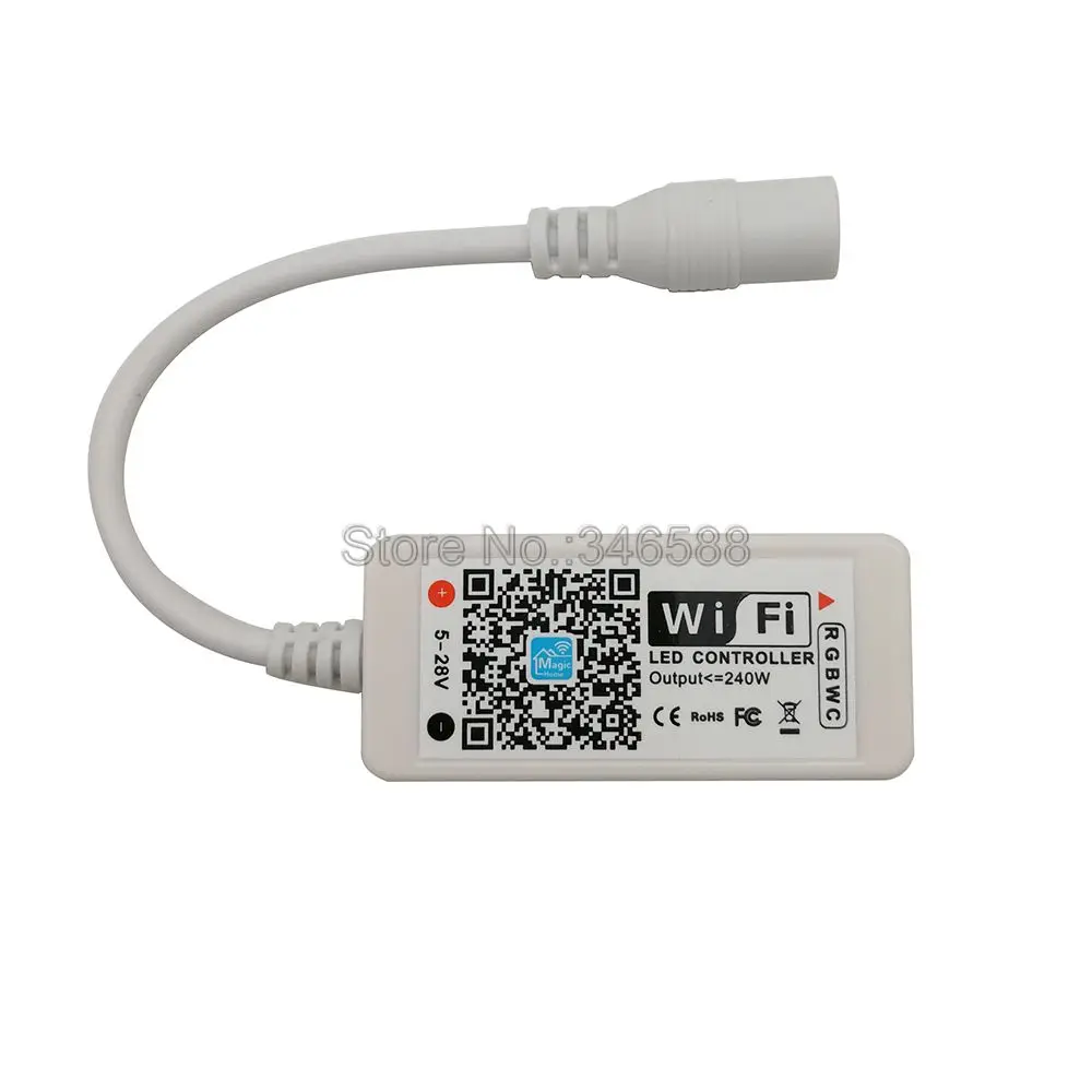 Magic Home мини беспроводной Wi-Fi RGB+ CCT управление Лер 12 В 24 в телефон приложение управление Alexa Google Home Голосовое управление для RGBCCT Светодиодная лента