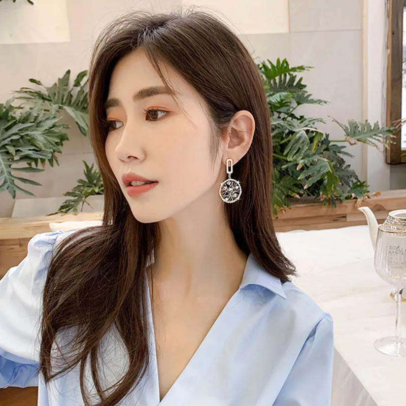 

Tassel Earrings NEW luxury drop jewelry earrings Fashion collocation acrylic big earrings for women 2019 statement