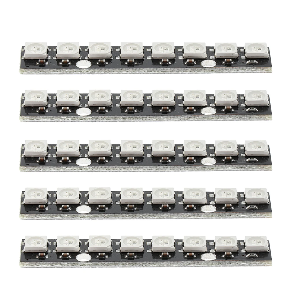 

Black 8 Bit Channel WS2812 5050 RGB LED LED Strip Driver Development Board Driver Development Board Built-in Driver 8 Bit Driver
