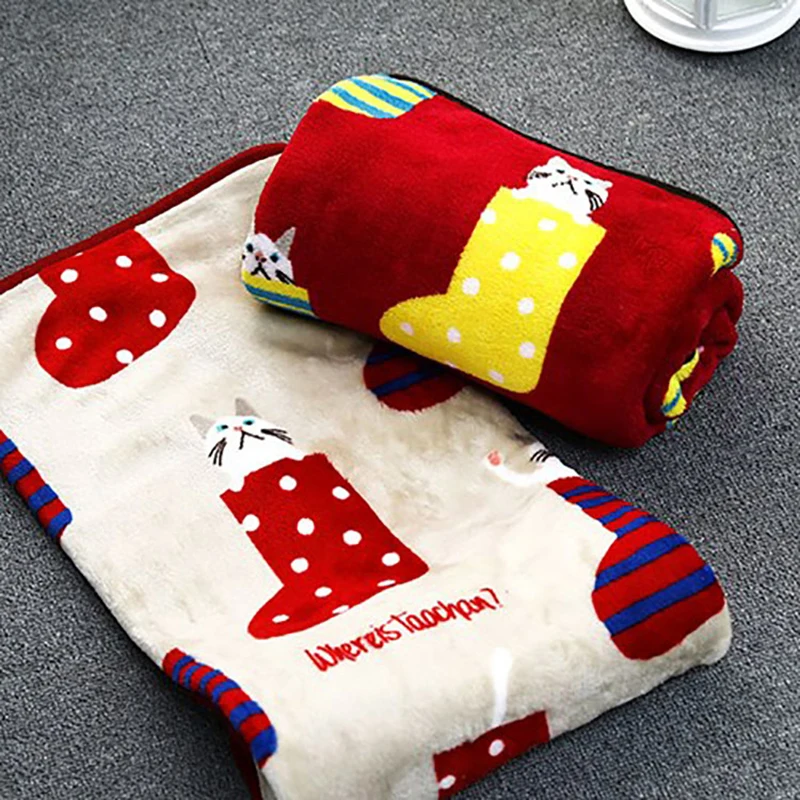 

Супермягкое плюшевое одеяло из кота, собаки, кораллового флиса, детское бархатное постельное белье, диван, повседневное, кондиционер, покры...