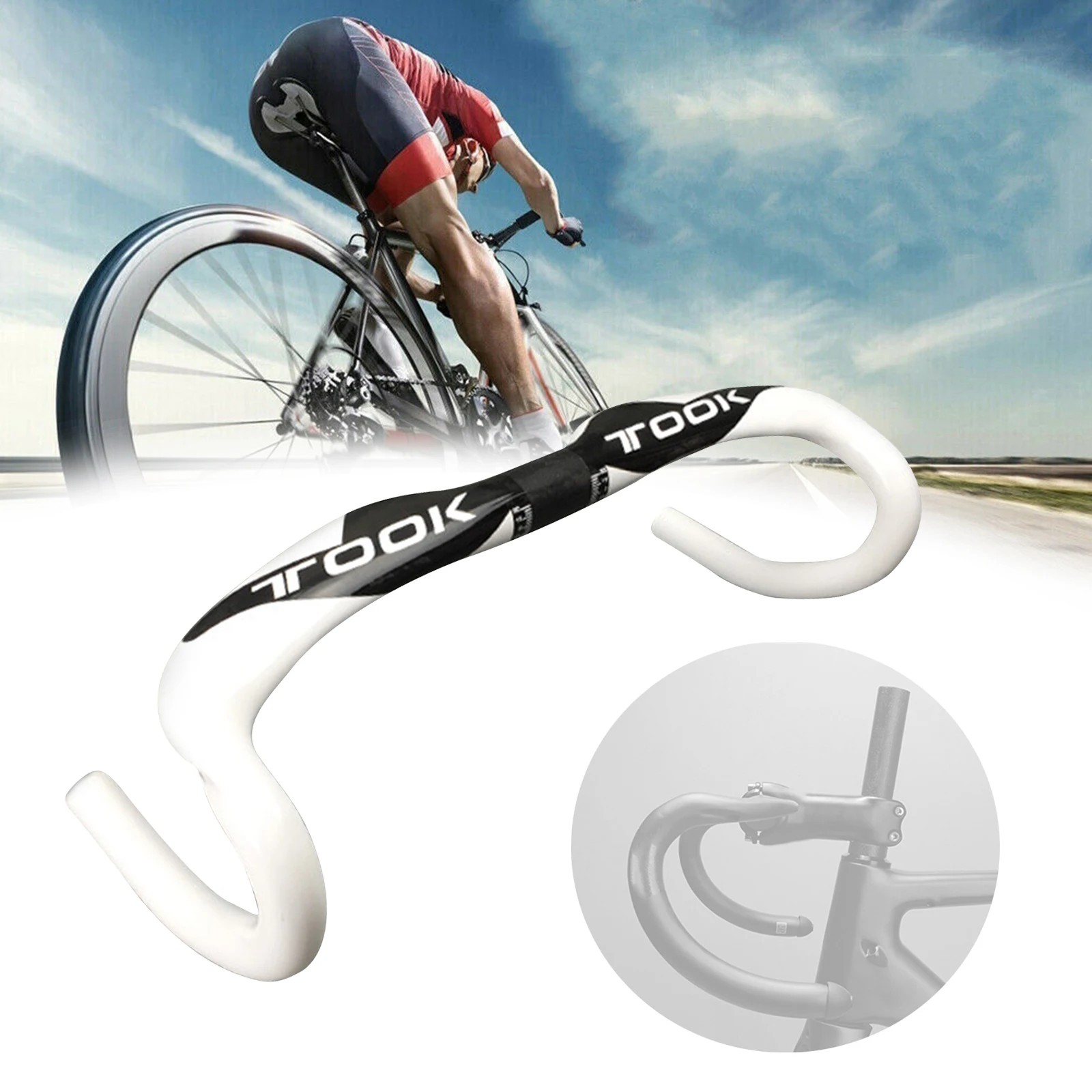 

Bike Bent Bar Stem Handlebars Bike Drop Bar Road Bike Riser Bar