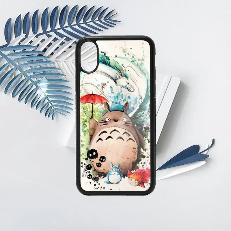 

Miyazaki Hayao totoro anime Phone Case PC for iPhone 11 12 pro XS MAX 8 7 6 6S Plus X 5S SE 2020 XR