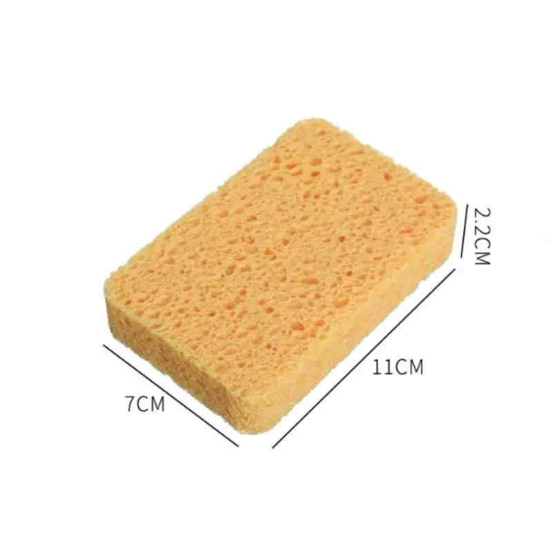 

1/3/5PCS Wood Pulp Sponge Mildew Proof Dishwashing Brush Descaling Cleaning Pot Sponge For Household Kitchen Cleaning Gadgets