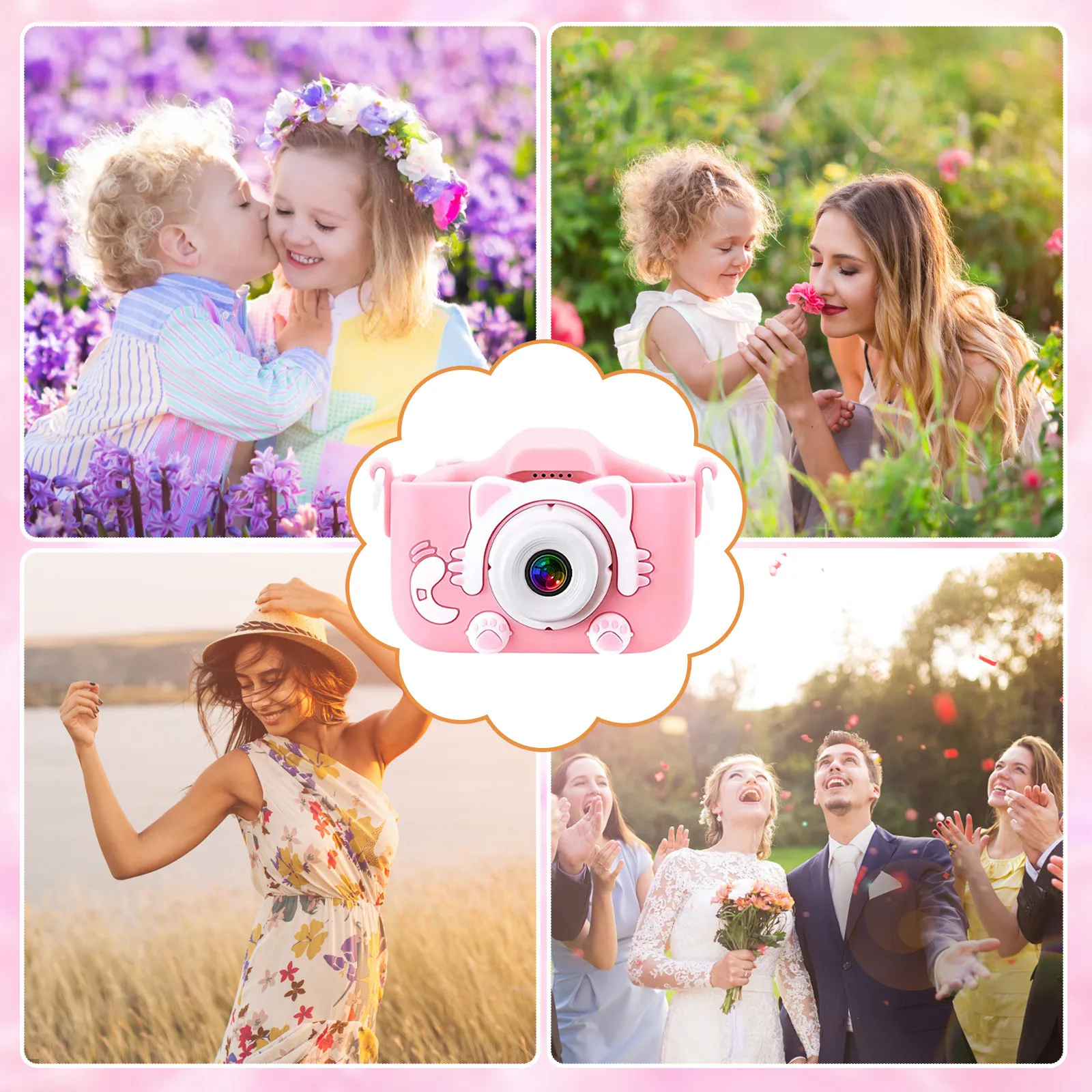 

Kid Mini Cartoon Toy Camera 2 Inch Rechargeable Digital Child Camcorder Outdoor Mini Cartoon Photo Camera Toys Birthday Gift