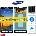 Оригинальный дисплей Super AMOLED 5,1 ''для Samsung Galaxy S7 Active SM-G891A ЖК-дисплей сенсорный экран дигитайзер в сборе