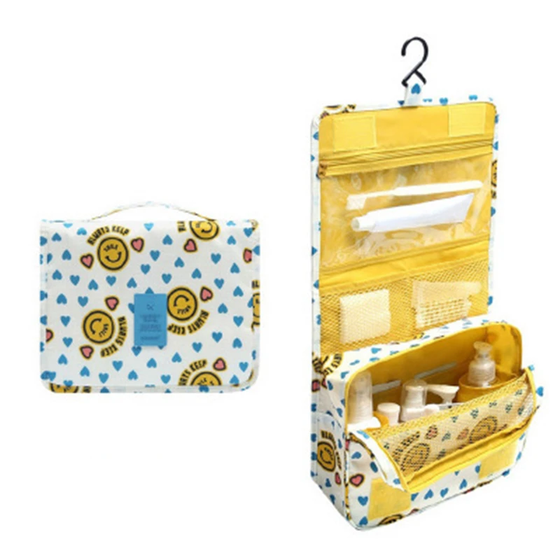 

Fashion Travel Cosmetic Bag Women Makeup Bags Toiletries Organizer Waterproof Storage Neceser Hanging Hook Bathroom Wash Bag