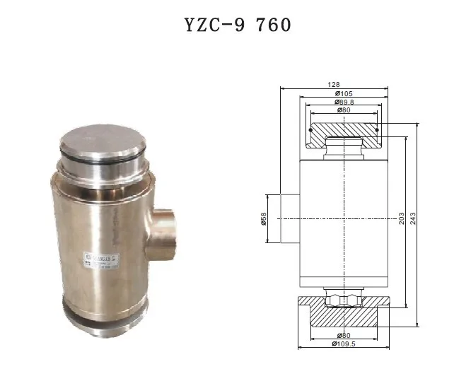 

Load Cell YZC-9760 High Precision Column Pressure Force Measuring Accessories 50T