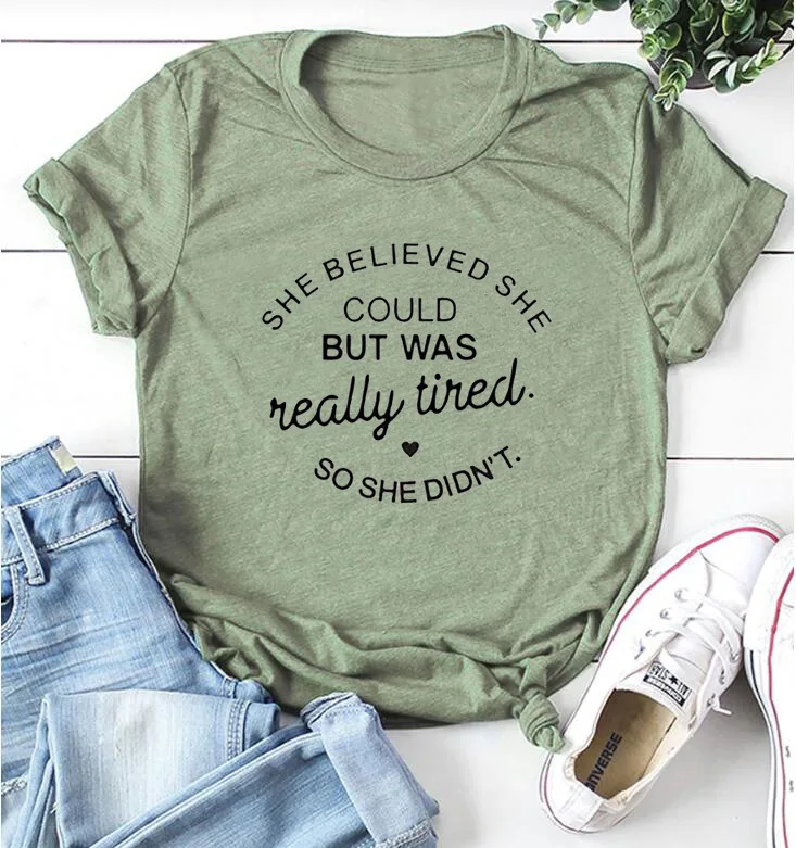 Она верила что облачка но действительно устала так она не лозунг летние топы