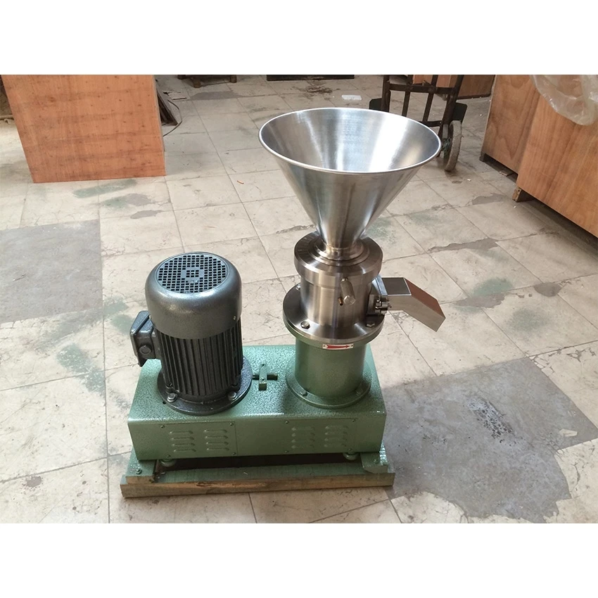 

304SS food industry chocolate, soy sauce jam colloid mill peanut butter machine cocoa bean grinding machine Almond