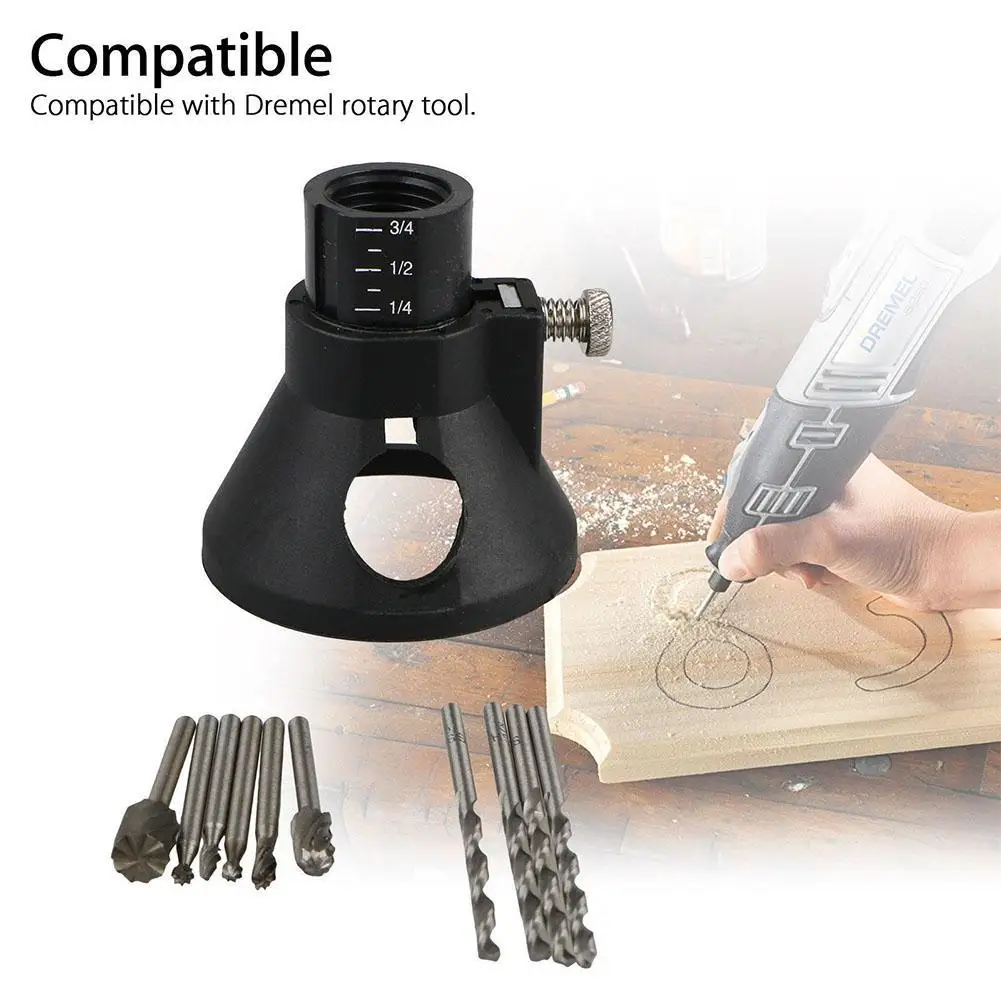

Dremel вращающийся мульти инструмент режущий направляющий HSS маршрутизатор набор сверл комплект приспособлений