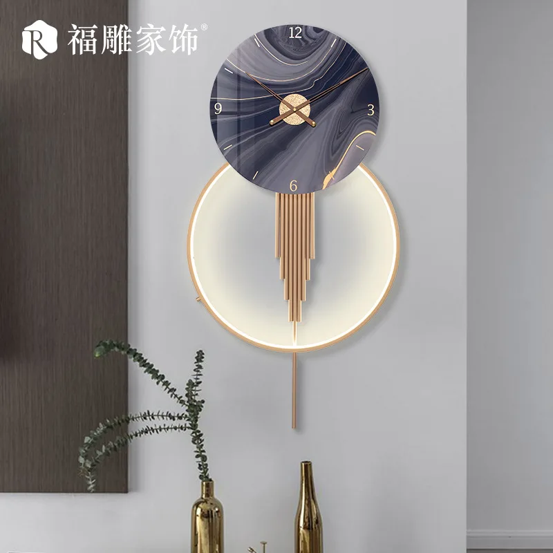 

Simple living room creative personality wall clock background wall 3D art clock entry hallway decorative pendant my melody