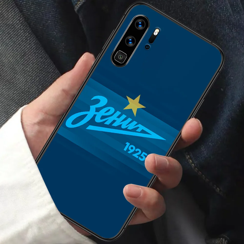 

FC Zenit Football Phone Case For HUAWEI P 9 10 20 30 40 Lite smart Pro Z 2019 Nova 5T 6 7 i black Cover Luxury Bumper Silicone