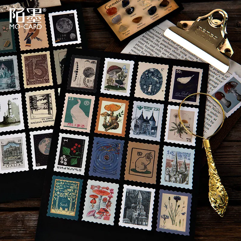 Mo. Card Stamp музейный дневник бумажная наклейка для скрапбукинга декоративная