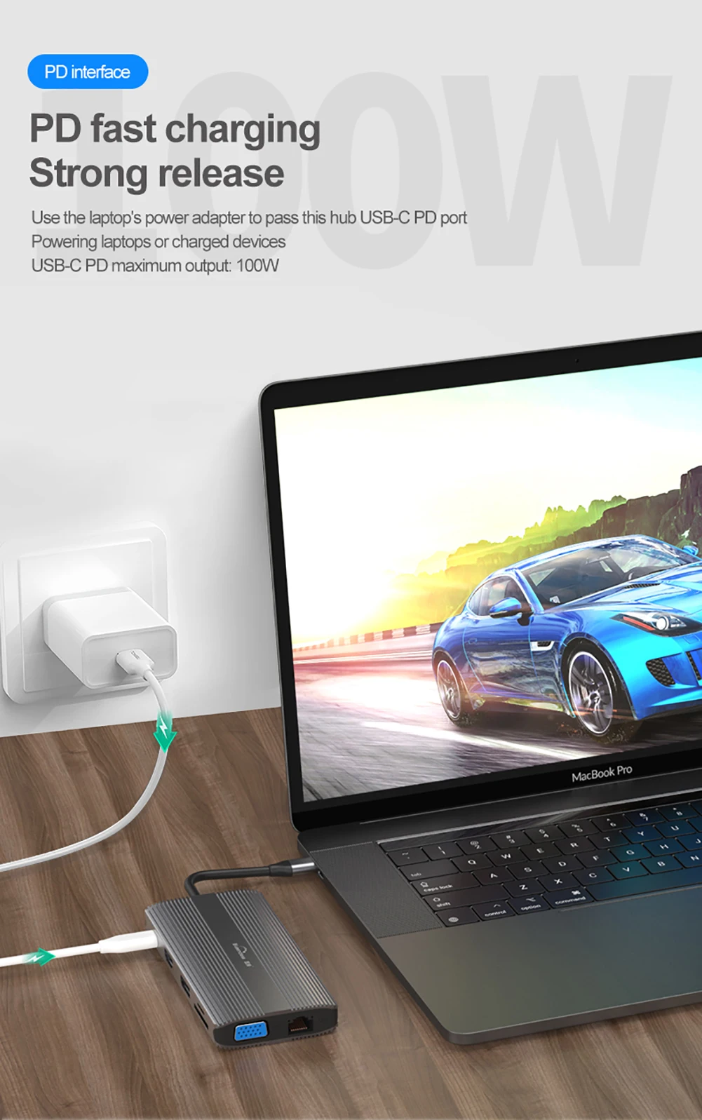 

USB Type-C 8 1 4K Ultra HD HDMI RJ45 Ethernet SD/TF PD C USB 2021