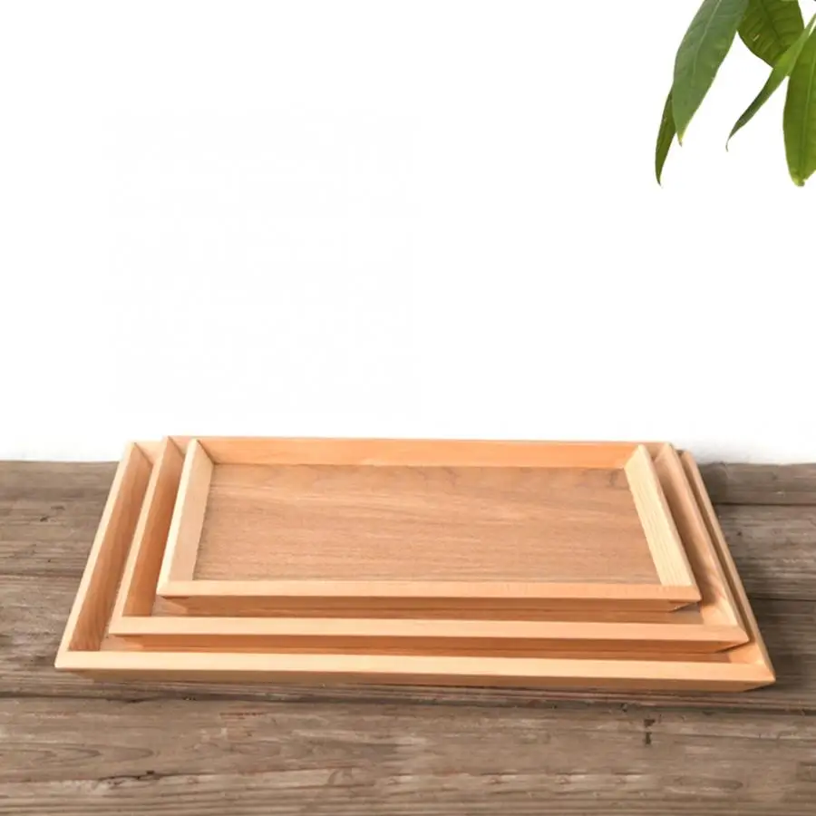 Поднос для сервировки прямоугольной посуды поднос чайной еды ресторана дома