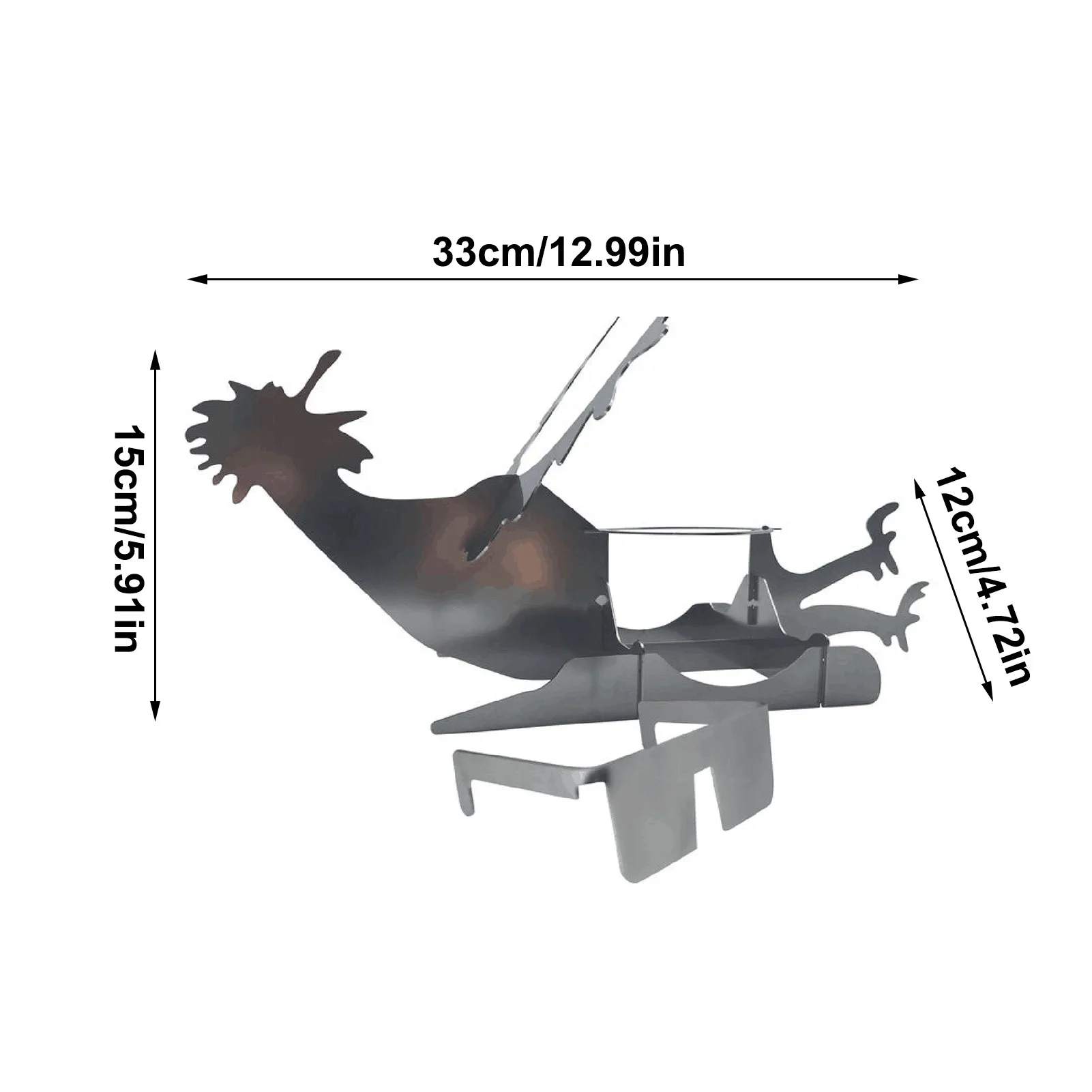 

Portable Chicken Roaster Rack BBQ Stainless Steel Motorbike Stand Stainless Steel Chicken Roasting Rack BBQ Accessories Tools