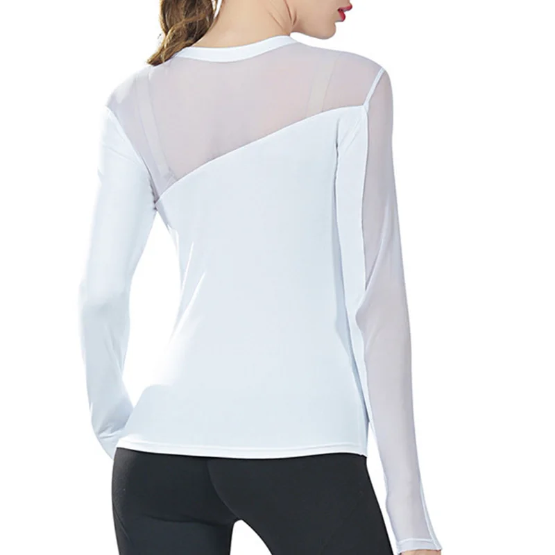 Женская спортивная одежда с длинным рукавом пуш ап фитнес тренажерный зал спорт