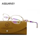Оптические очки в металлической оправе для женщин, роскошные винтажные прозрачные очки для чтения с прозрачными линзами по рецепту, подарок матери