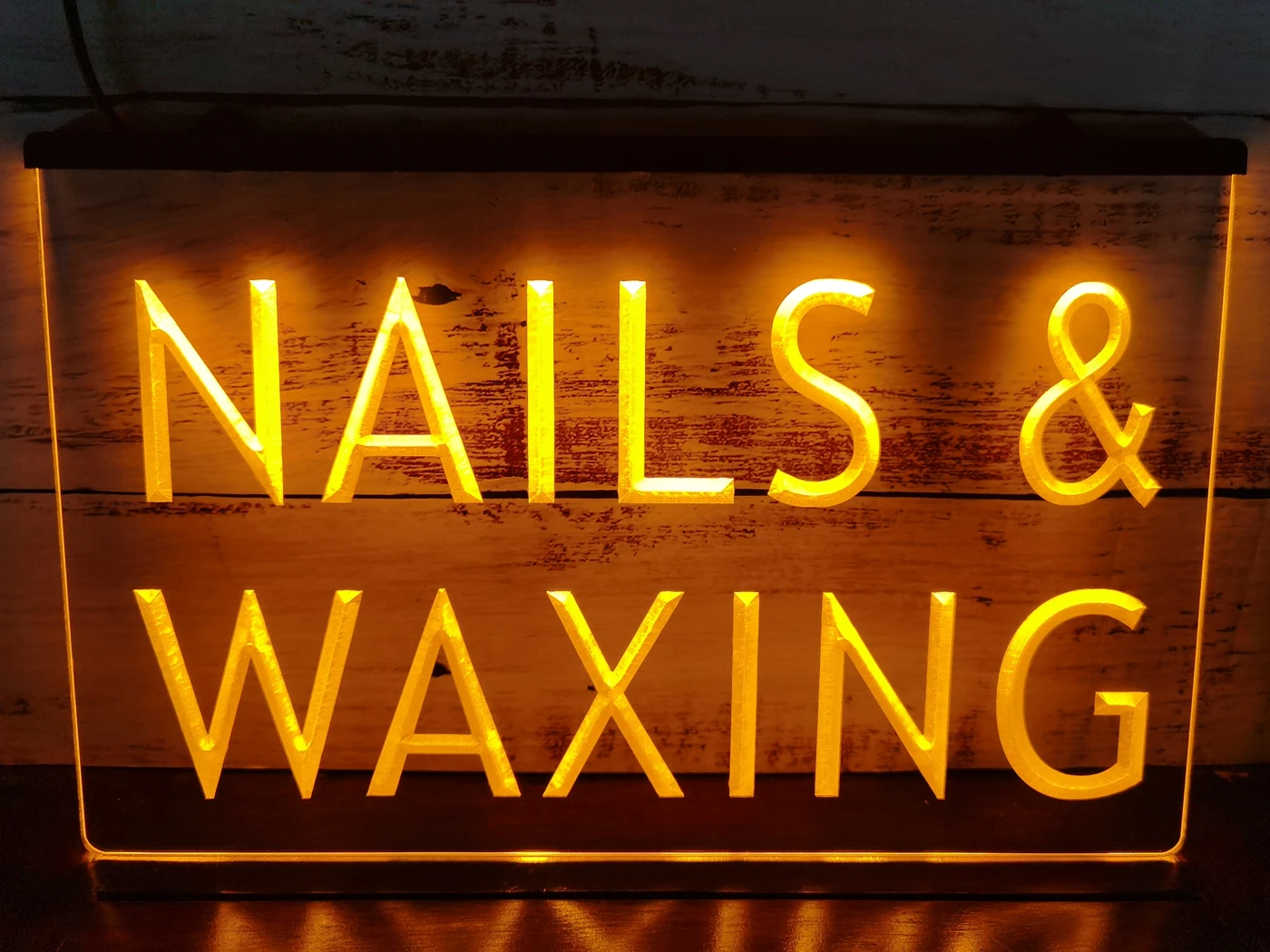 Светодиодная неоновая световая вывеска для салона красоты I358 Nail & Waxing|Таблички и