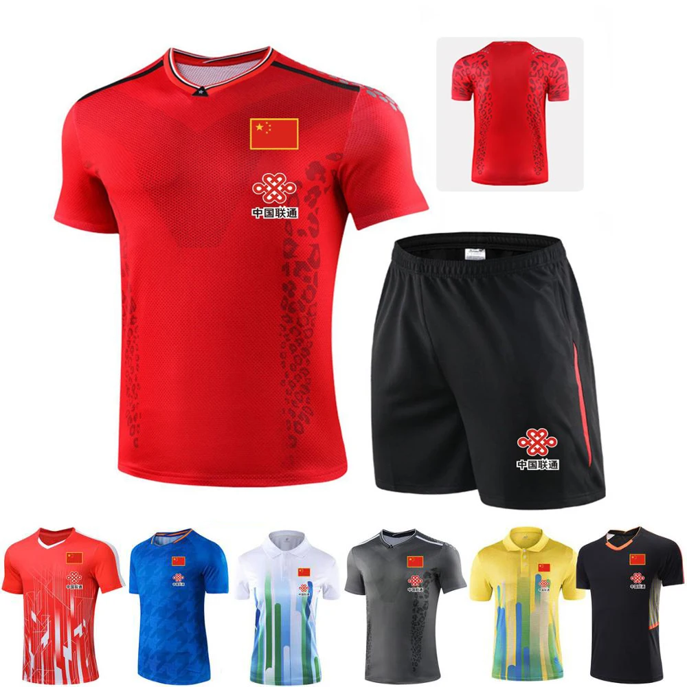 

NTW Century Adult Kids Tennis Shirt + Short , Children Badminton T Shirt , Girls Table Tennis Kit Male Femal Sportwear Suits
