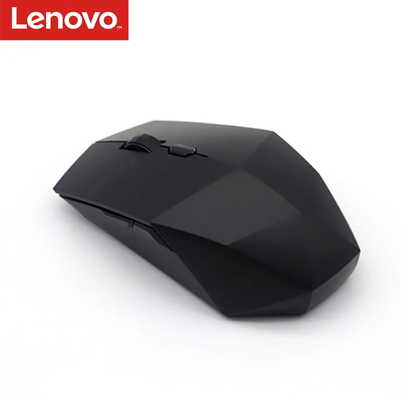 

Lenovo New Black Diamond 2 Wireless Mute Mouse 2.4GHz 4 DPI Laser Sensor for Win XP/7/8/10/Mac Os Upgraded from M300 Wired Mouse