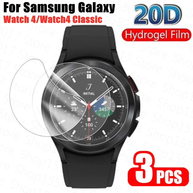 

10Pcs Hydrogel Protective Film For Samsung Galaxy Watch 4 40mm 44mm Watch 4 Classic 42mm 46mm Full Screen Protector Not Glass