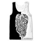 Повседневная одежда с 3D-принтом викингов и воинов, новая модная мужская и женская безрукавка, размер S-7XL сетчатый топ