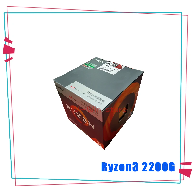 Процессор AMD Ryzen 3 2200G R3 2200G R3 2200 3,5 ГГц четырехъядерный процессор YD2200C5M4MFB разъем AM4 с охлаждающим вентилятором