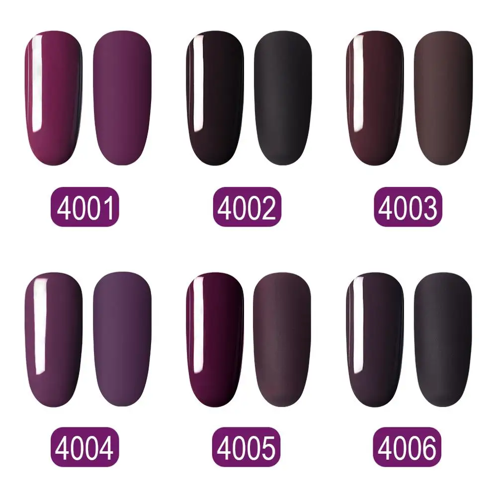 

Elite99 Amber Matte Gel Varnish Nail Polish Set Hybrid All For Manicure 10ML Avocado Colors UV Macchiato Nail Art Primer