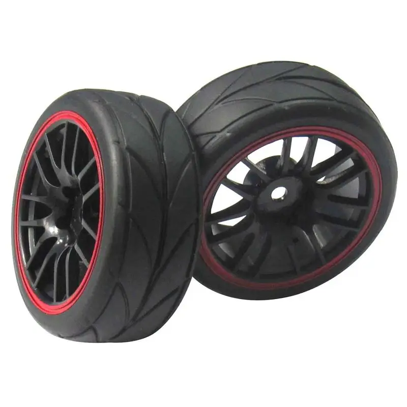 4 шт. 12 мм Ступица колеса диски и резиновые шины для RC 1/10 на дороге Touring Drift Car R |