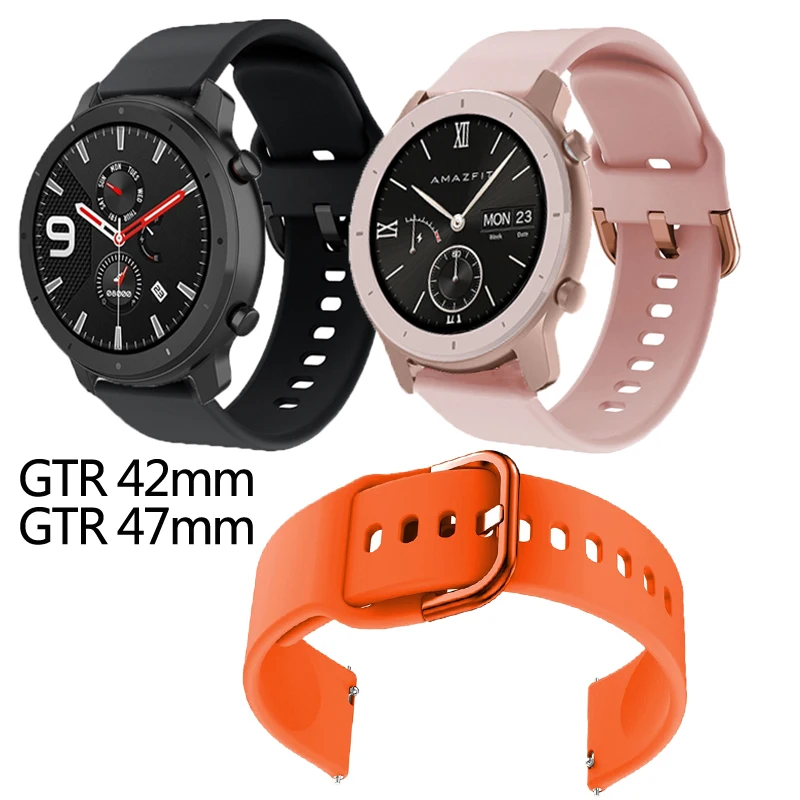 Ремешок для huami amazfit GTR спортивный Быстросохнущий браслет наручных часов 20 мм 22 47 42