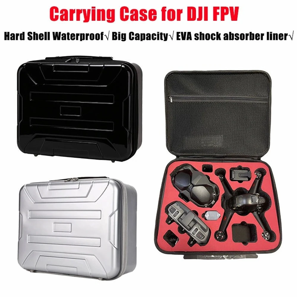 

Storage Bag for DJI FPV Drone Battery Remote Control Goggles Combo Accessories Box Waterproof Protective Carry Case EVA Iiner