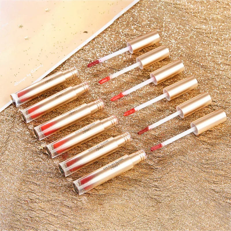 Золотая Алмазная глазурь для губ увлажняющая Водонепроницаемая антипригарная