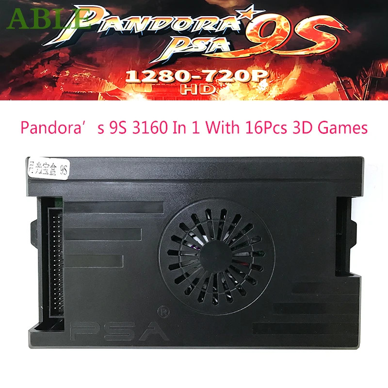 

Pandora PSA Box 9S 3160 in 1 Arcade Multi Game PCB Board Support 3 4 Players Family Version Motherboard VGA HDMI output 16*3D