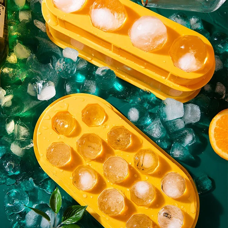 

4/13Hole DIY Silicone Mold Ice Cream Mold Tray Frozen For Whiskey Ice Water Cocktail Reusable Homemade Ice Cream Maker Tools
