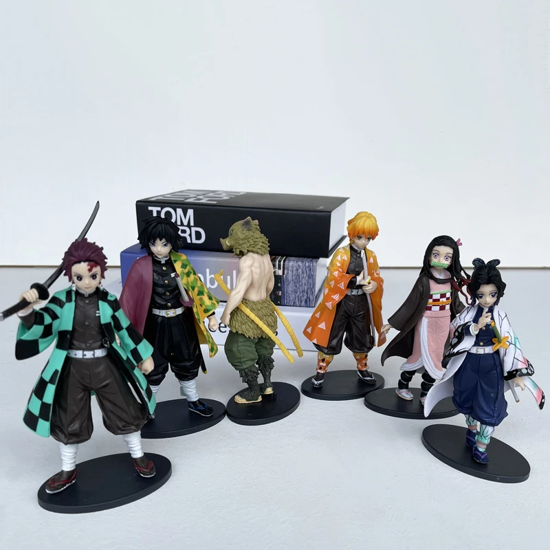 

PVC Anime Demon Slayer Figure Kimetsu No Yaiba Action Figure Kamado Tanjirou Nezuko PVC Model Toys Gift Zenitsu Figurine Inosuke