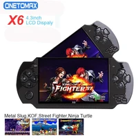 handheld game console x6 8gb 128 bit 10000 games 4 3 inch hd retro handheld video game console video gaming game player