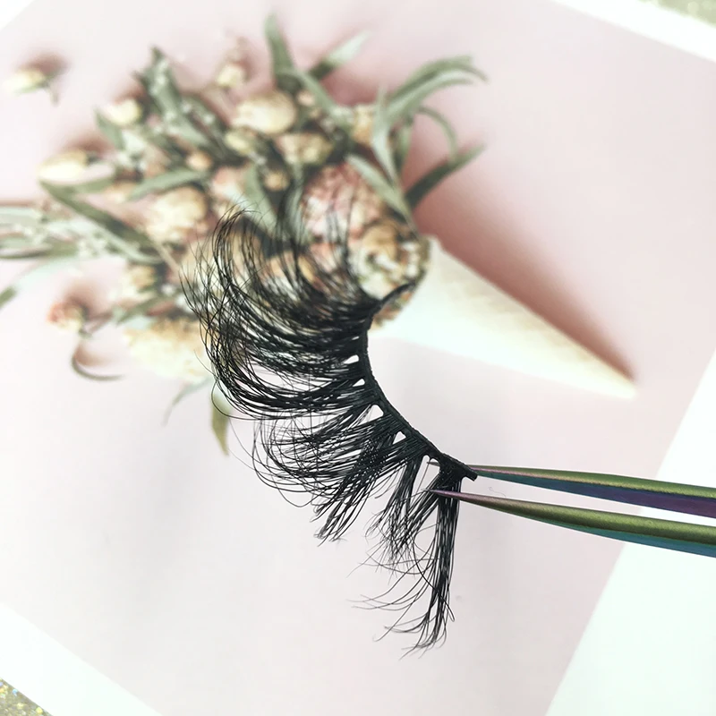 Супер длинные ресницы 6 пар/лот 27 мм 5d норковые с бесплатной мраморной упаковкой