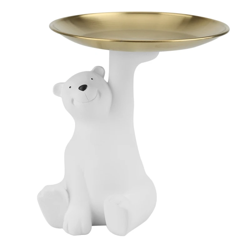 

Креативный белый поднос для хранения, украшение для дома, гостиной, стола, поднос для хранения закусок, декоративные поделки