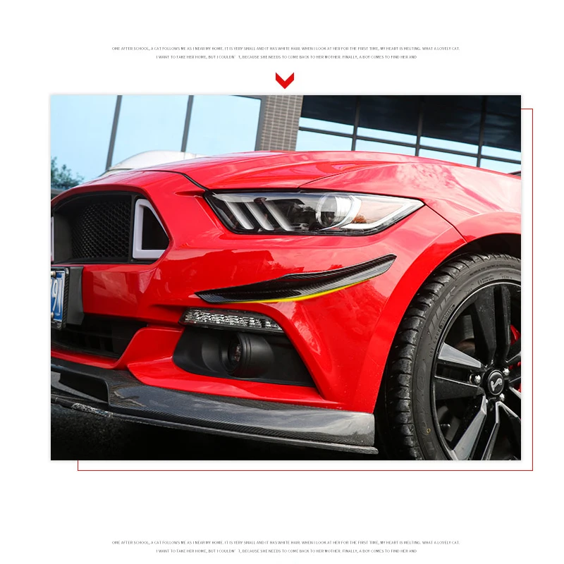 Разделители переднего бампера из углеродного волокна боковые фартуки Winglet Wings