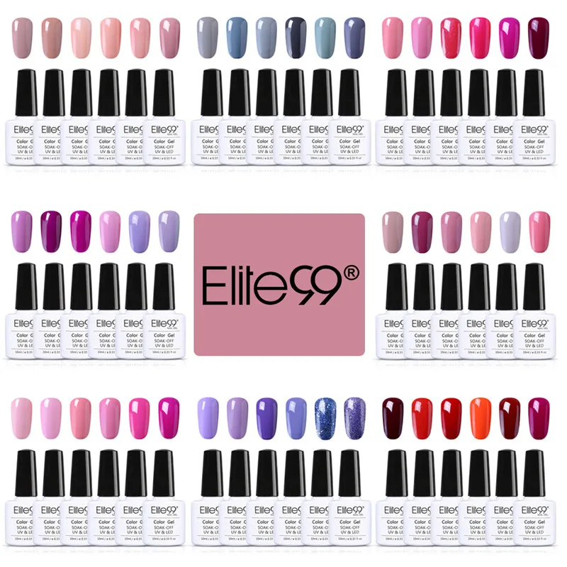 Elite99, 10 мл, Гель-лак для ногтей, высокий телесный, красный, серый цвет, для дизайна ногтей, не впитывается, без запаха, органический УФ-гель для ногтей, Гель-лак, набор