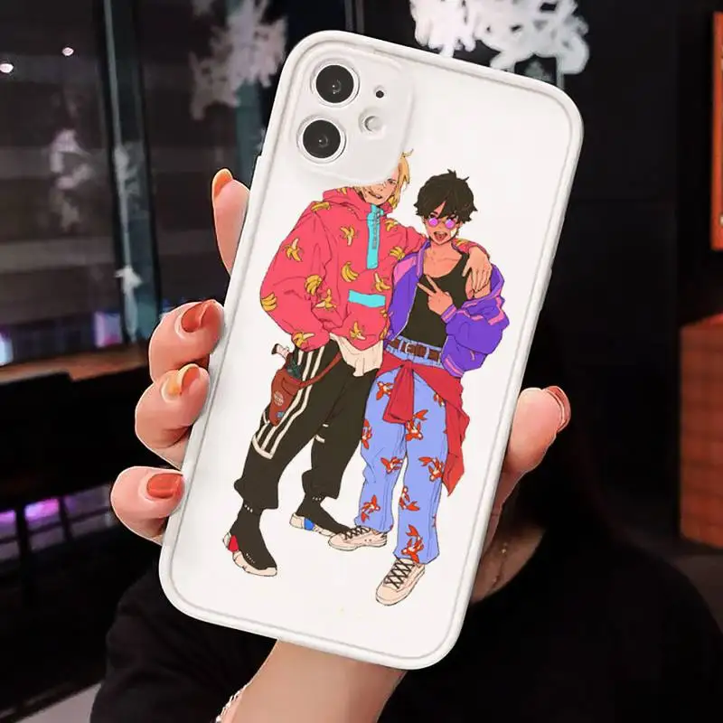 

Japan Anime Banana Fish Anime art Phone Case Matte Transparent for iPhone 7 8 11 12 s mini pro X XS XR MAX Plus cover funda