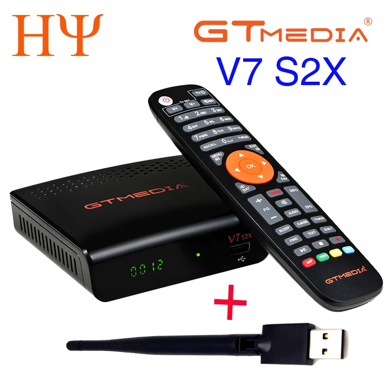 2 шт. GTMEDIA V7S V7 S2X Freesat HD USB WI-FI DVB-S2 Поддержка powervu youtube-цифра спутниковый