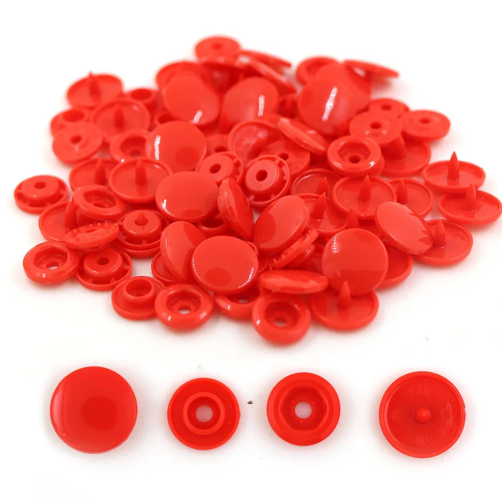 KAM круглые кнопки для нагрудника 20 комплектов T5 пластиковая застежка защелка