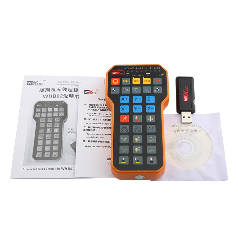 NC Studio USB беспроводная ручка дистанционного управления XHC WHB02 DSP ЧПУ фрезерный
